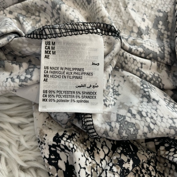 INC International Concepts Beige and Black Snakeskin Top - Picture 8 of 8